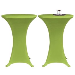 Elastyczne nakrycie stołu zielone 2 szt. 80 cm Lumarko!