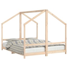 Rama łóżka dziecięcego, 2x(80x200) cm, lite drewno sosnowe Lumarko!
