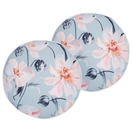 2 poduszki ogrodowe w kwiaty ⌀ 40 cm niebieski APRICALE Lumarko!