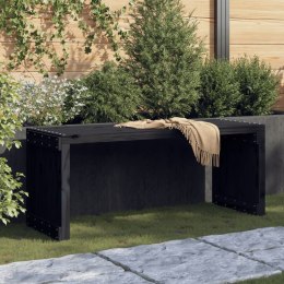 Ławka ogrodowa, rozkładana, czarna, 212,5x40,5x45 cm, sosna Lumarko!
