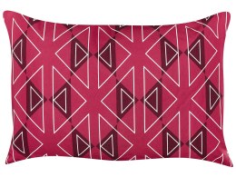 2 poduszki ogrodowe w geometryczny wzór 40 x 60 cm różowe MEZZANO Lumarko!
