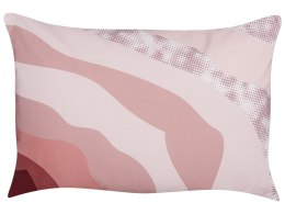 2 poduszki ogrodowe we wzór abstrakcyjny 40 x 60 cm różowe CAMPEI Lumarko!