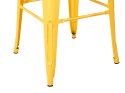 Zestaw 2 stołków barowych metalowych 76 cm żółto-złoty CABRILLO Lumarko!