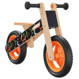 Rowerek biegowy dla dzieci, pomarańczowy z nadrukiem Lumarko!