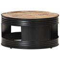 Stolik kawowy, czarny, 68x68x36 cm, lite drewno z odzysku Lumarko!