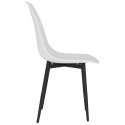 Krzesła stołowe, 4 sztuki, białe, PP Lumarko!