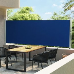 Wysuwana markiza boczna na taras, 600 x 160 cm, niebieska Lumarko!