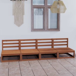 4-osobowa sofa ogrodowa, miodowy brąz, lite drewno sosnoweLumarko!