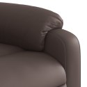 Fotel rozkładany, brązowy, sztuczna skóraLumarko!