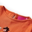 Koszulka dziecięca z długimi rękawami, w kwiaty, pomarańczowa, 92 Lumarko!