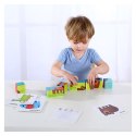 Układanka Montessori Bloki Kostki Sześciany Puzzle Zwierzęta + Wzorniki  Lumarko!