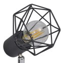 Lampa w industrialnym stylu z 2 reflektorami LED, czarna Lumarko!