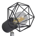 Lampa w industrialnym stylu z 4 reflektorami LED, czarna Lumarko!