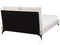 Łóżko tapicerowane 160 x 200 cm jasnobeżowe MELLE Lumarko!