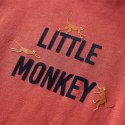 Koszulka dziecięca z długimi rękawami, w małpki, palona czerwień, 116 Lumarko! Lumarko! 