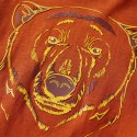 Koszulka dziecięca z długimi rękawami, z niedźwiedziem, rdzawa, 104 Lumarko! Lumarko! 