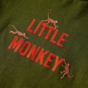 Koszulka dziecięca z długimi rękawami, z małpkami, ciemny khaki, 116 Lumarko! Lumarko! 
