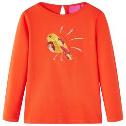Koszulka dziecięca z długimi rękawami, ptak, ciemnopomarańczowa, 140 Lumarko! Lumarko! 