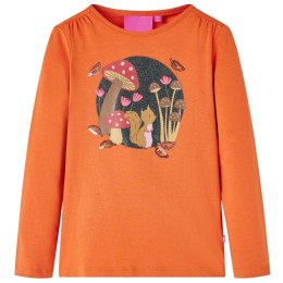 Koszulka dziecięca z długimi rękawami, wiewiórka, palony pomarańcz 104 Lumarko! Lumarko! 