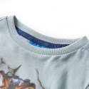 Koszulka dziecięca z długimi rękawami, z wilkiem, jasnoniebieska, 116 Lumarko! Lumarko! 
