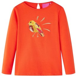 Koszulka dziecięca z długimi rękawami, ptak, ciemnopomarańczowa, 92 Lumarko! Lumarko! 