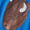 Koszulka dziecięca z długimi rękawami, bizon, kobaltowoniebieska, 104 Lumarko! Lumarko! 