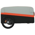 Przyczepka rowerowa, czarno-pomarańczowa, 45 kg, żelazo Lumarko!
