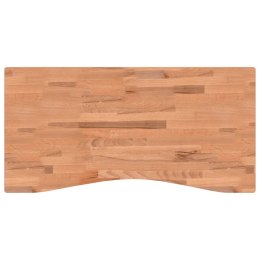 Blat do biurka, 100x(45-50)x4 cm, lite drewno bukowe Lumarko!