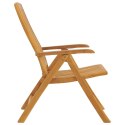 Rozkładane krzesła ogrodowe z poduszkami, 4 szt., drewno tekowe Lumarko!