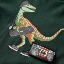 Koszulka dziecięca z długimi rękawami, dinozaur, ciemnozielona, 92 Lumarko! Lumarko! 