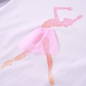 Koszulka dziecięca z długimi rękawami, baletnica, jasnoliliowa, 116 Lumarko! Lumarko! 