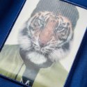 Koszulka dziecięca z długimi rękawami, tygrys, ciemnoniebieska, 104 Lumarko! Lumarko! 