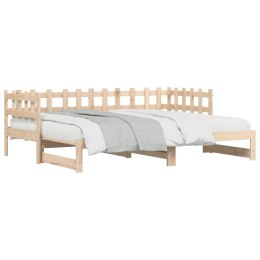 Łóżko rozsuwane, 2x(80x200) cm, lite drewno sosnowe Lumarko!