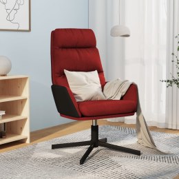 Krzesło wypoczynkowe, winna czerwień, obite tkaniną Lumarko!