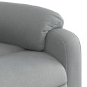 Fotel rozkładany, jasnoszary, tapicerowany tkaniną Lumarko!