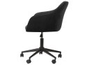 Krzesło biurowe regulowane welurowe czarne VENICE Lumarko!