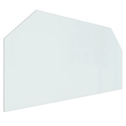 Panel kominkowy, szklany, sześciokątny, 120x60 cm Lumarko!