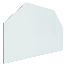 Panel kominkowy, szklany, sześciokątny, 80x50 cm Lumarko!