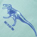 Koszulka dziecięca z krótkimi rękawami, z dinozaurem, jasne khaki, 104 Lumarko! Lumarko! 