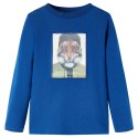 Koszulka dziecięca z długimi rękawami, tygrys, ciemnoniebieska, 92 Lumarko! Lumarko! 