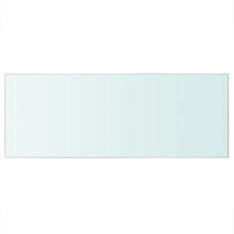 Szklany, bezbarwny panel, 60x25 cm