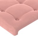 Zagłówki do łóżka, 2 szt., różowy, 72x5x78/88 cm, aksamit Lumarko!