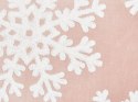 Poduszka motyw świąteczny welurowa 45 x 45 cm różowa MURRAYA Lumarko!