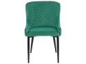 Zestaw 2 krzeseł do jadalni welurowy zielony SOLANO Lumarko!