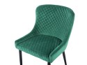 Zestaw 2 krzeseł do jadalni welurowy zielony SOLANO Lumarko!