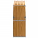 Stojak na drewno, jasny brąz, 120x45x140 cm, stal galwanizowana Lumarko!