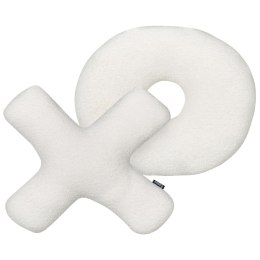 2 poduszki dekoracyjne litery teddy białe HESPERIS Lumarko!