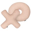 2 poduszki dekoracyjne litery teddy różowe HESPERIS Lumarko!