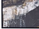 Obraz na płótnie w ramie abstrakcyjny 63 x 93 cm czarno-biały STATTE Lumarko!