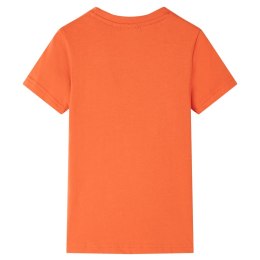 Koszulka dziecięca z nadrukiem żyrafy, jaskrawy pomarańcz, 92 Lumarko!